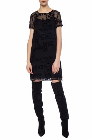 Sheer dress with velvet logo, zdjęcie 2 Sheer dress with velvet logo od Versace Jeans